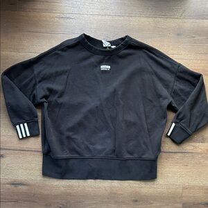 adidas Black Crewneck Sweater ! Large